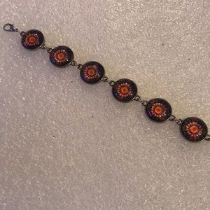 Vintage A C R glass bracelet